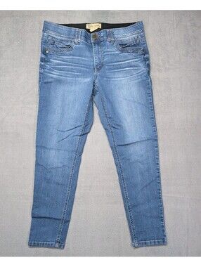 Democracy Womens 12 Blue Skinny Jeans Ab Technology Stretch Slimming Midrise Fit